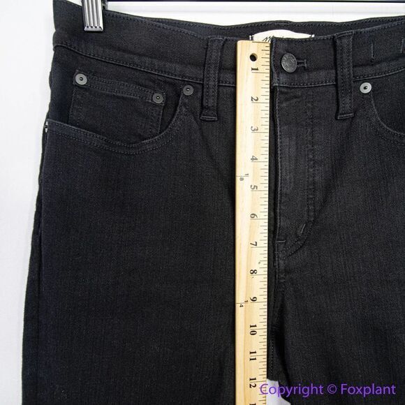 NEW Madewell‎ Kick Out Crop Jeans in Black Rinse Wash, 29 - Picture 5 of 14